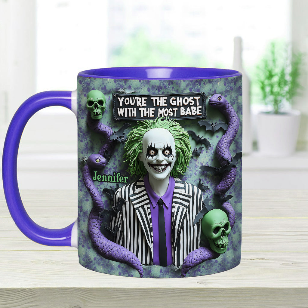 Personalized Accent Mug You're The Ghost With The Most Gift Accent Mug GradoCreations