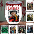Personalized Halloween Horror Characters Wine Tumbler Gift Wine Tumbler GradoCreations