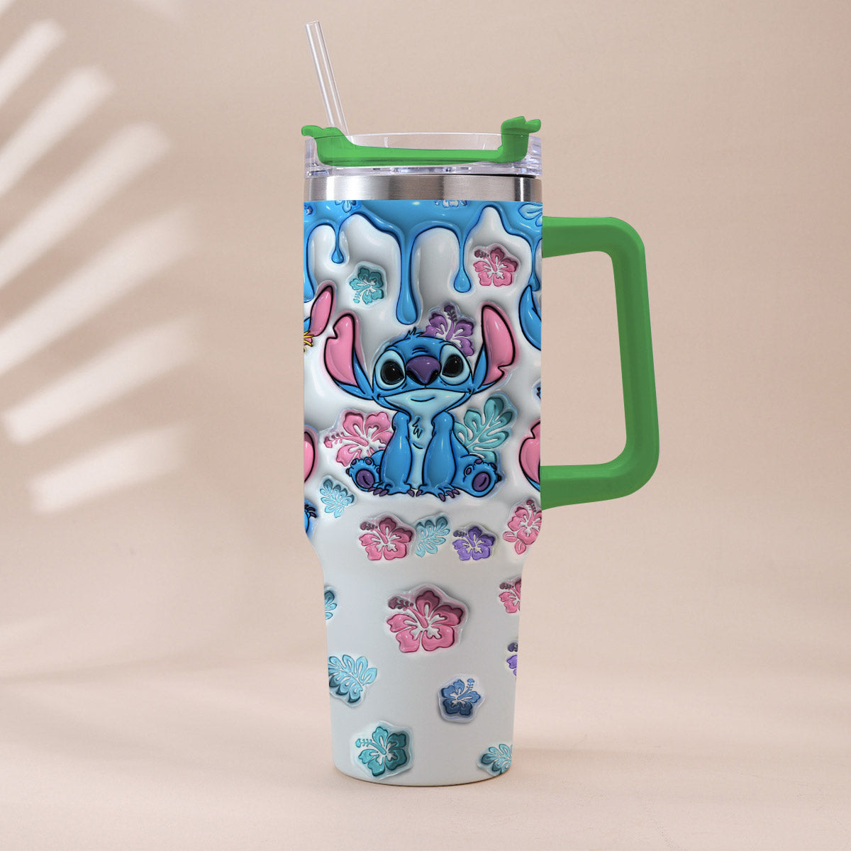Personalized Ohana Tumbler with Handle Custom Name Gift for Family Tumbler With Handle GradoCreations