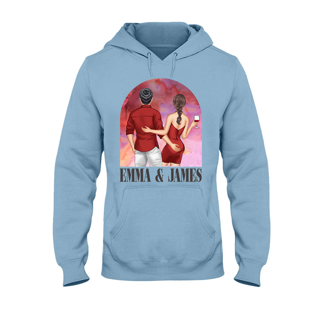 Personalized Couple T-Shirt & Hoodie Unique Gift for Anniversary or Valentine's Day T-shirt & Hoodie GradoCreations