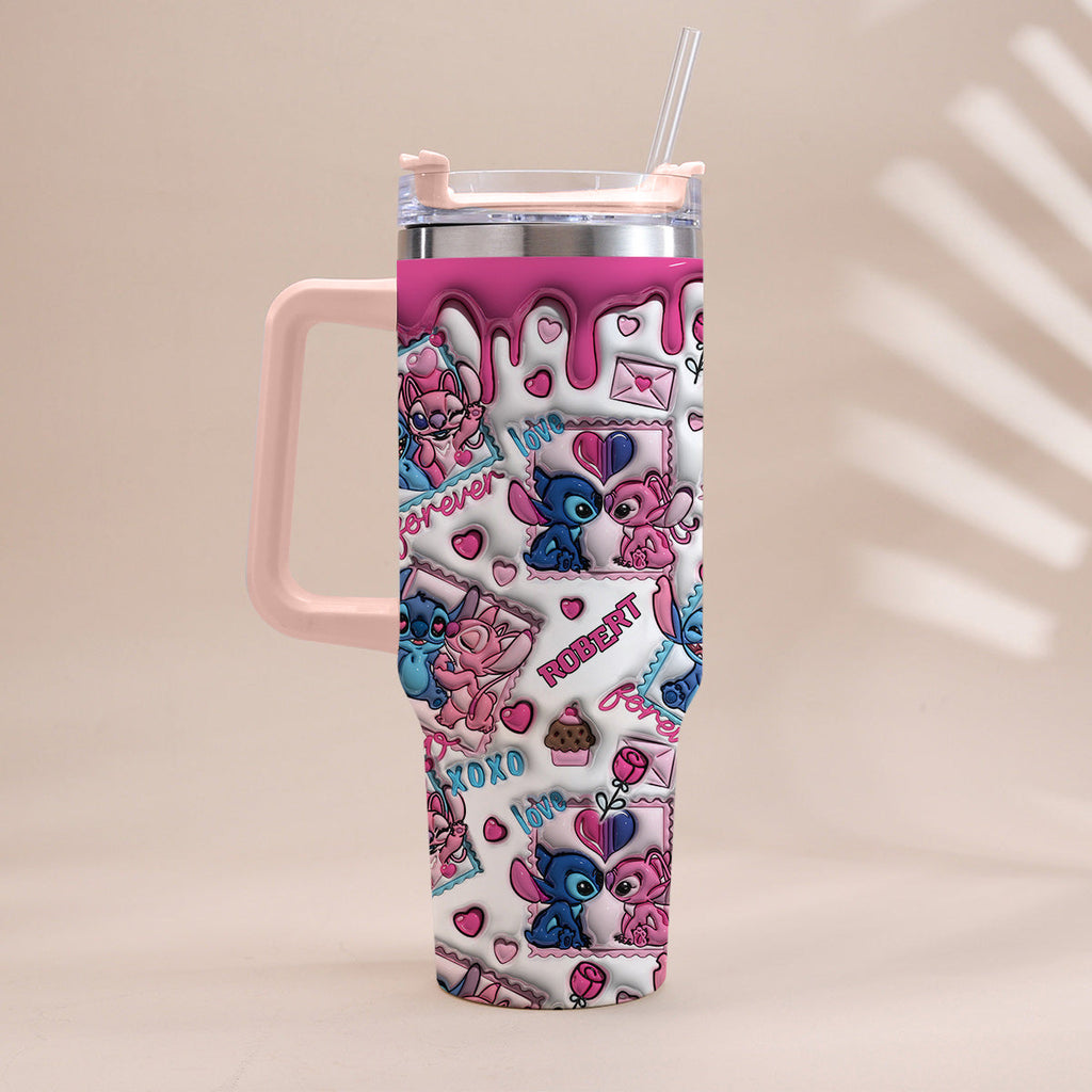 Personalized Ohana Tumbler With Handle Custom Gift for Couples Tumbler With Handle GradoCreations