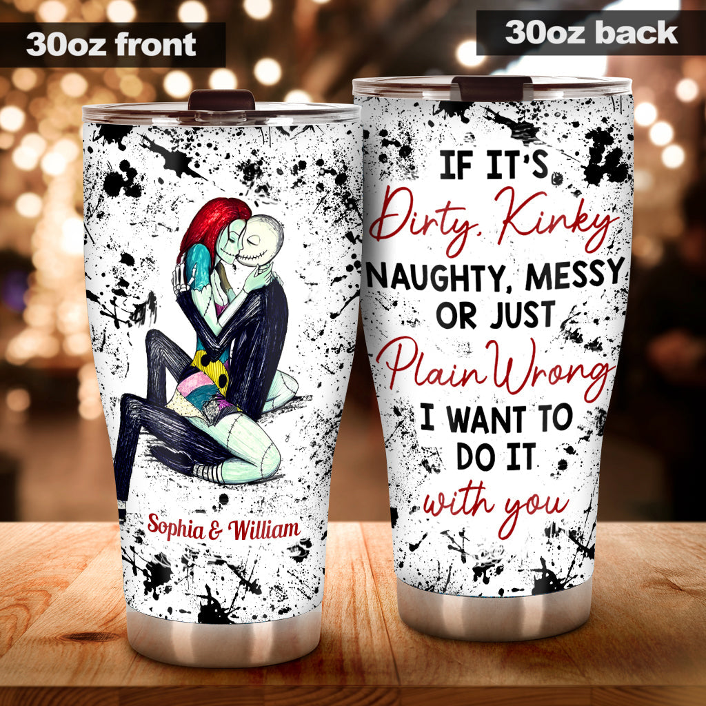 Personalized Nightmare Tumbler Custom Name Gift for Couple Tumbler GradoCreations