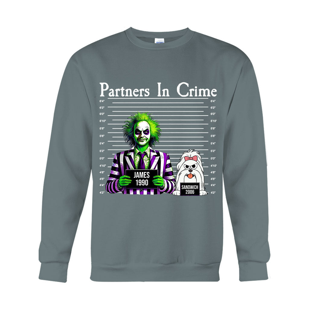 Personalized Partners In Crime T-shirt & Hoodie for Mom/Dad T-shirt & Hoodie GradoCreations