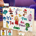 Personalized Horizontal Rectangle Building Brick Blocks for Kids Custom Name Gift Rectangle Building Brick Blocks GradoCreations