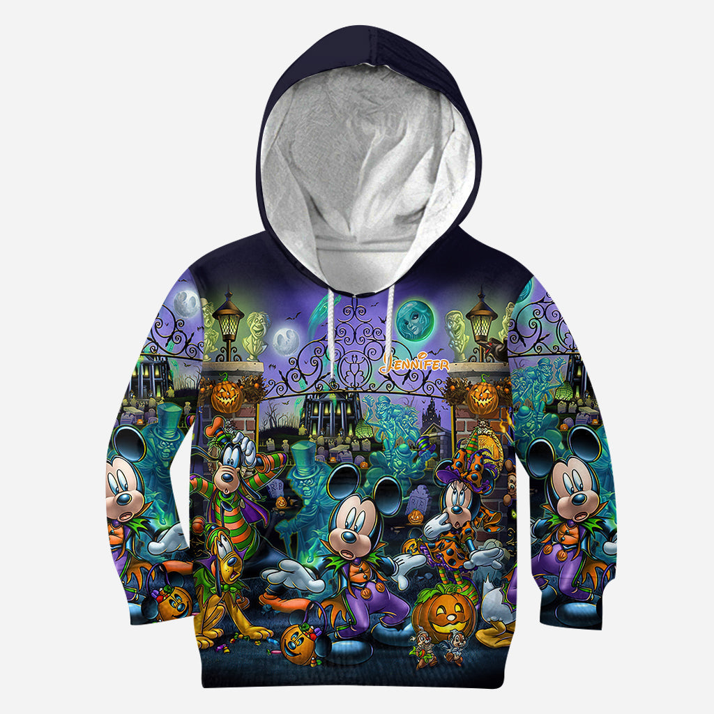 Personalized Halloween Mouse Hoodie and Leggings Set for Kids Hoodie & Leggings GradoCreations