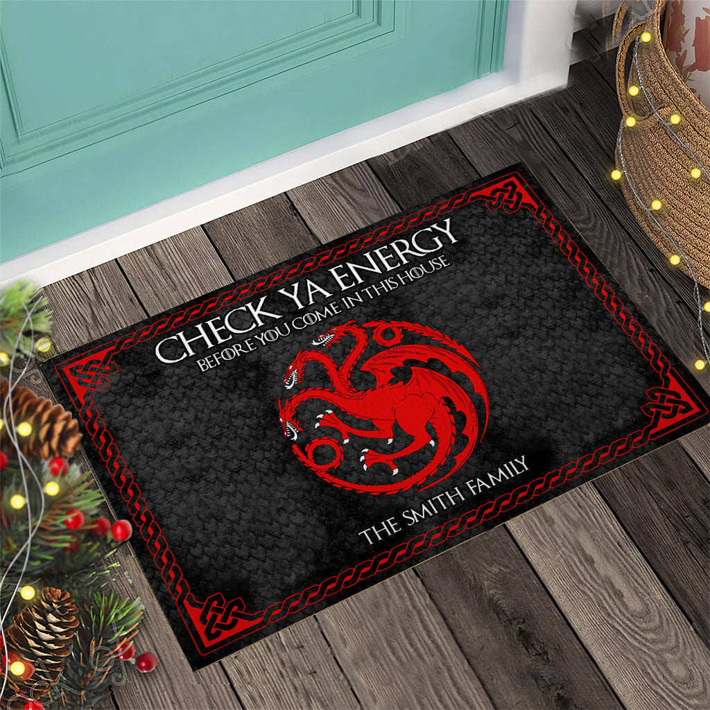 Personalized Game Of Thrones Doormat Custom Family Name Doormat GradoCreations