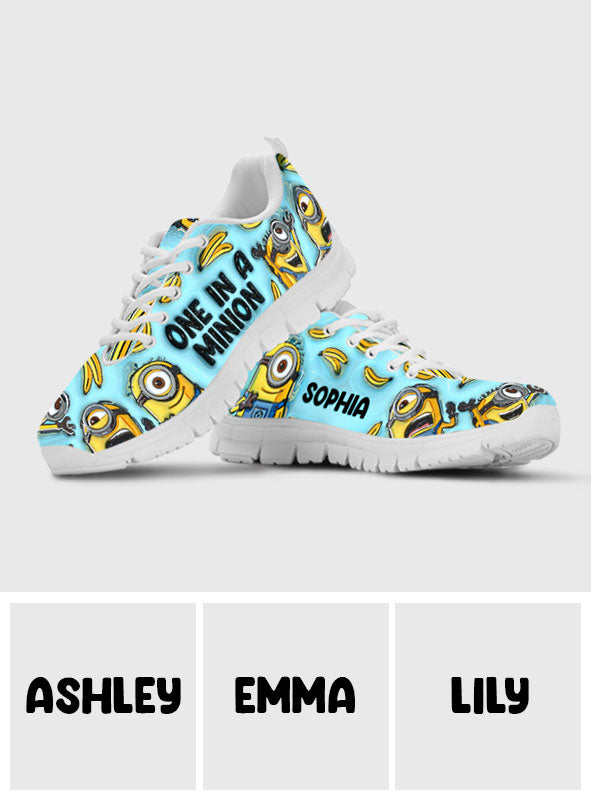 Personalized One In A Minion Sneakers Custom Name Gift Sneakers GradoCreations