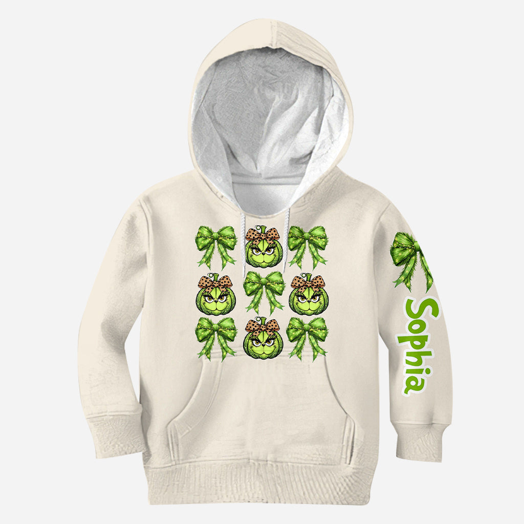 Personalized Grinchy Christmas All Over Shirt for Women All Over Shirt GradoCreations