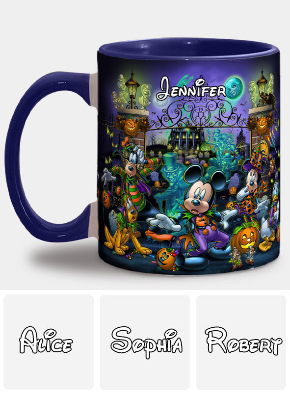 Personalized Halloween Accent Mug Custom Name Gift Idea Accent Mug GradoCreations