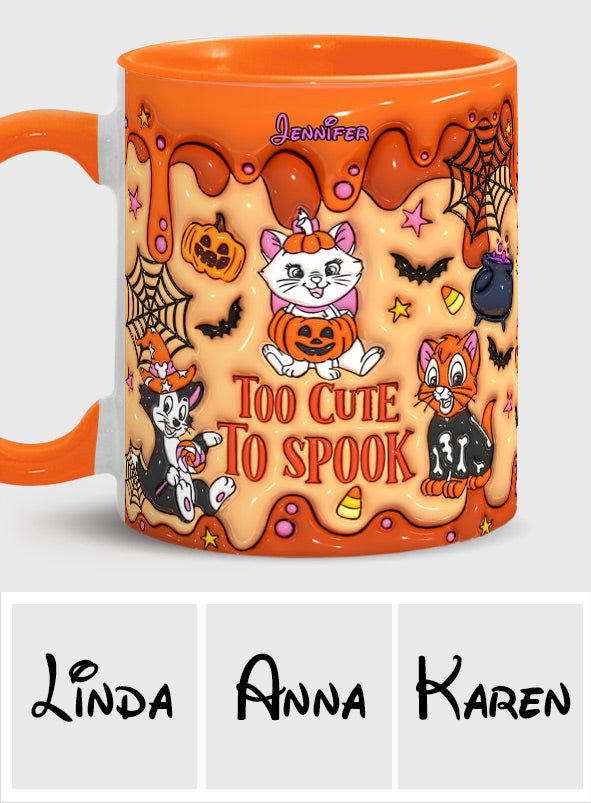 Personalized Halloween Accent Mug Cute Cat Design Gift Accent Mug GradoCreations