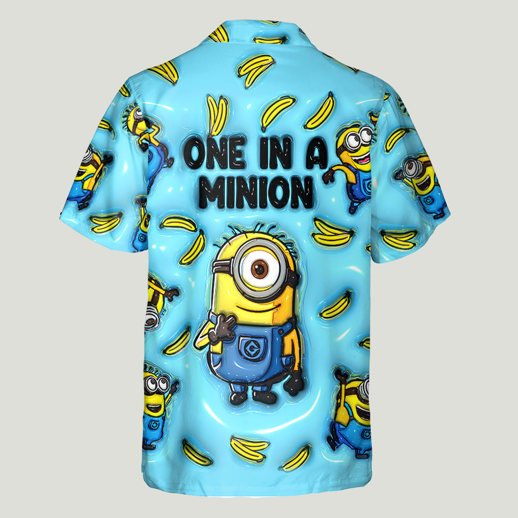 Personalized Minion Hawaiian Shirt Custom Name Gift for Him Hawaiian Shirt GradoCreations