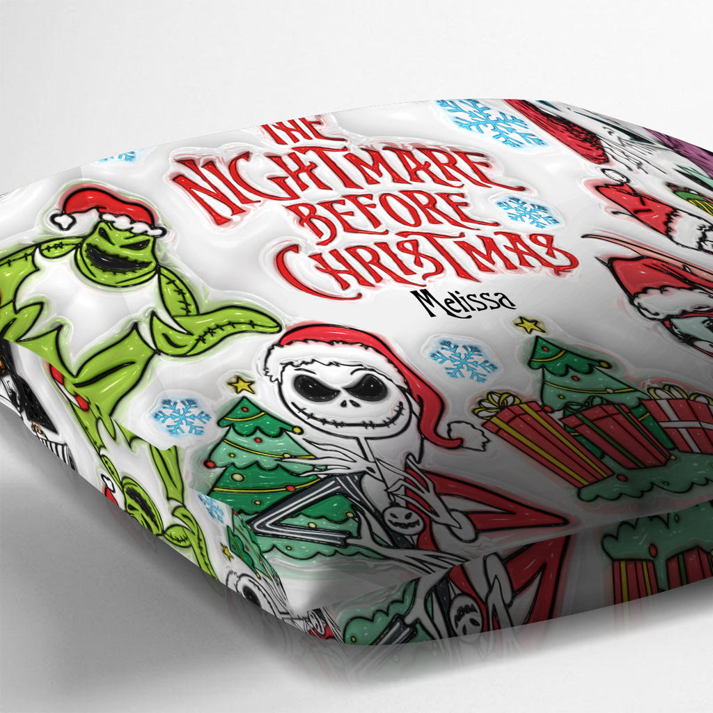 Personalized Nightmare Before Christmas Throw Pillow Gift Throw Pillow GradoCreations