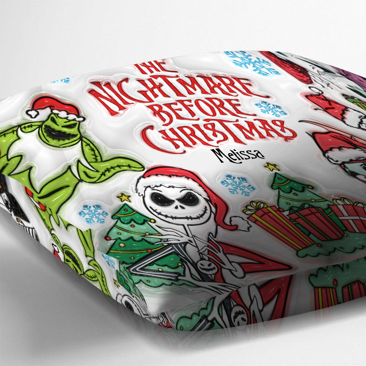 Personalized Nightmare Before Christmas Throw Pillow Gift Throw Pillow GradoCreations