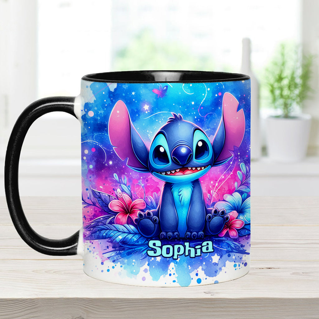 Personalized Ohana Accent Mug Custom Name Gift for Family Accent Mug GradoCreations