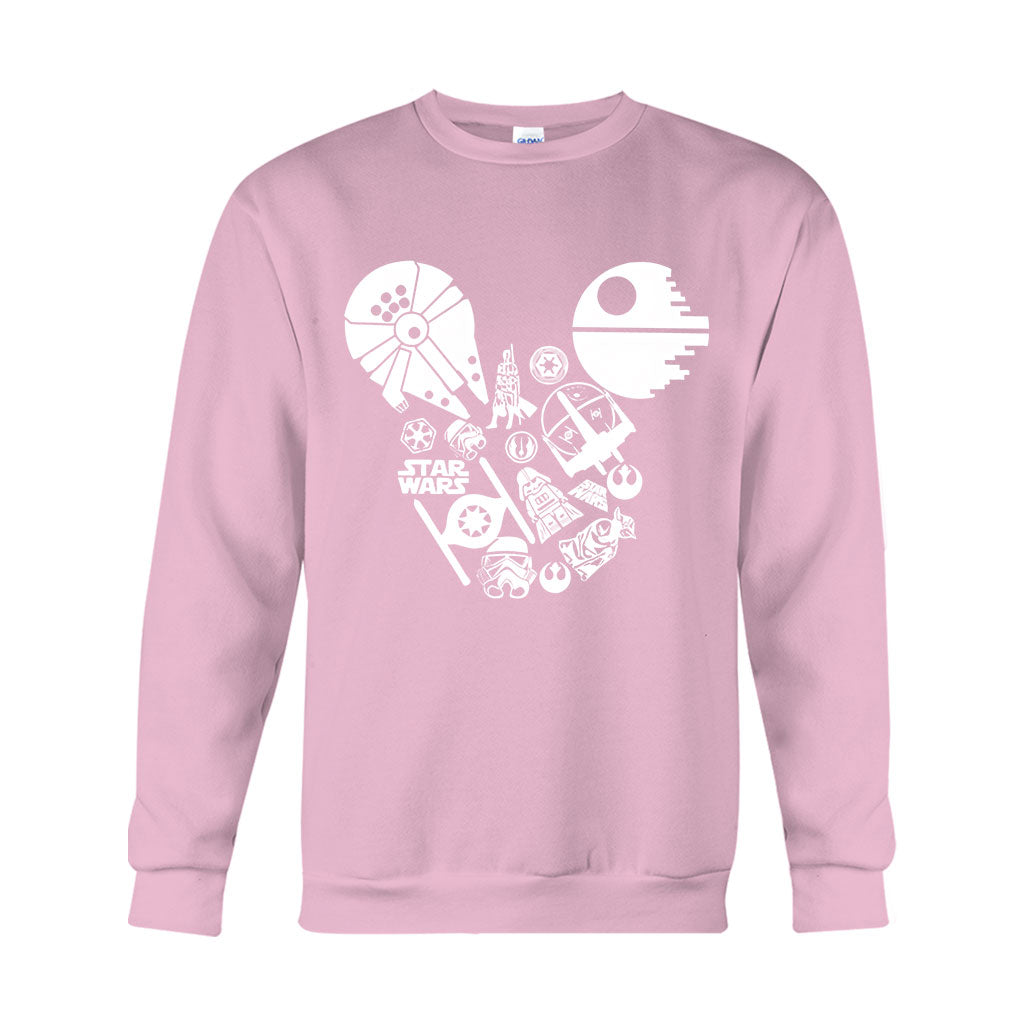 Personalized Star Wars Mouse Ears T-shirt & Hoodie Gift for Fans T-shirt & Hoodie GradoCreations