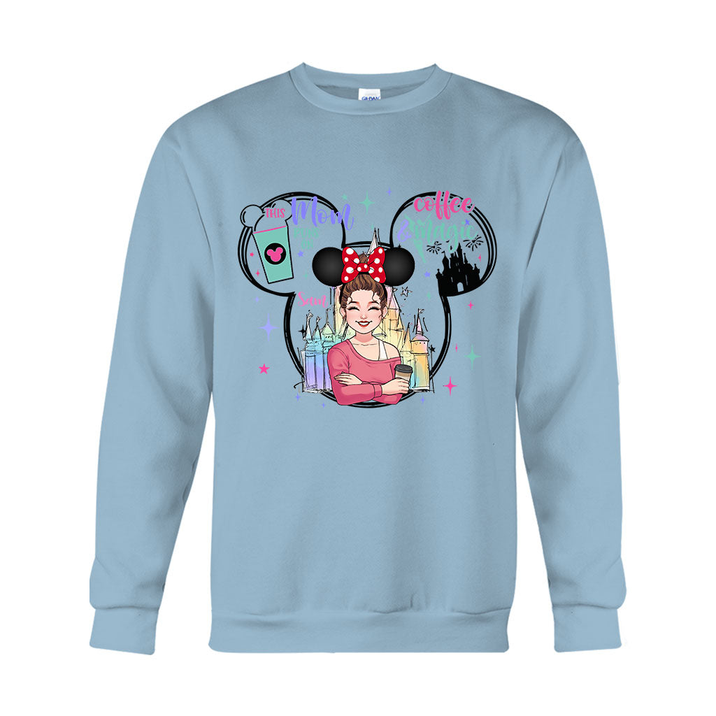 Personalized Coffee Magic Mouse T-shirt for Mom – Custom Name Gift T-shirt & Hoodie GradoCreations