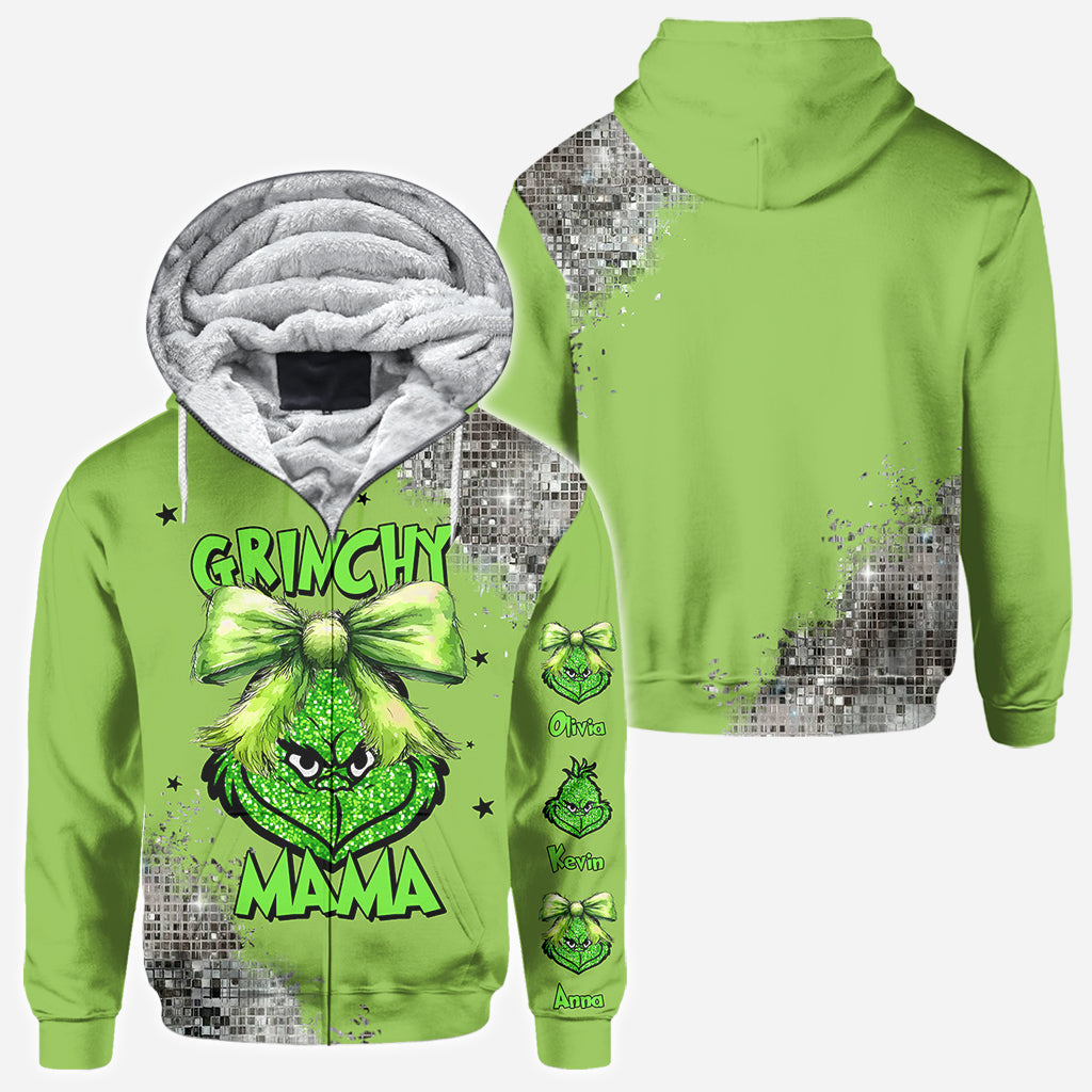 Personalized Grinch All Over Shirt Custom Christmas Gift for Mom All Over Shirt GradoCreations