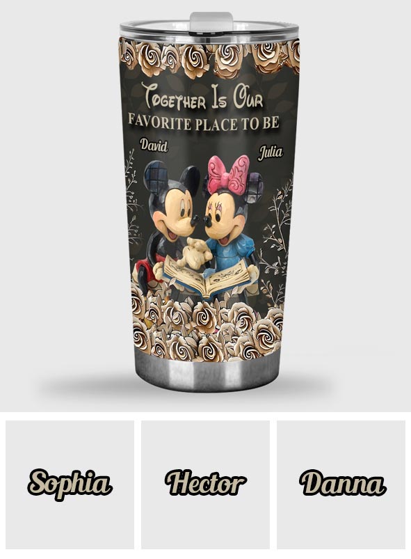 Personalized Mickey Mouse Tumbler Custom Name Gift for Couple Tumbler GradoCreations