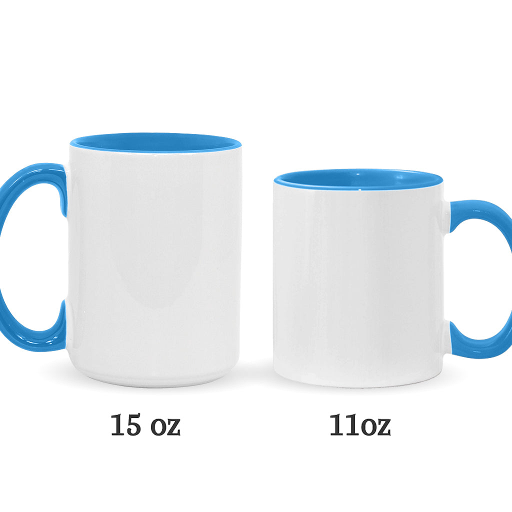 Personalized Ceramic Accent Mug Funny Quote Custom Name Gift Accent Mug GradoCreations