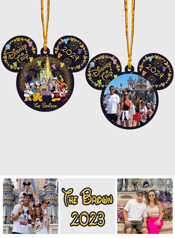 Personalized Family Photo Mouse Ornament Custom Gift for Christmas Ornament GradoCreations