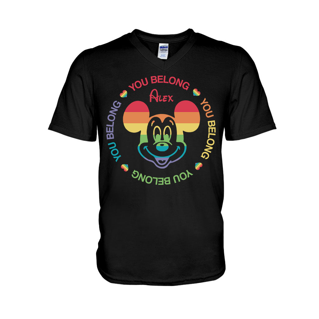 Personalized LGBT Pride T-shirt & Hoodie with Custom Name T-shirt & Hoodie GradoCreations