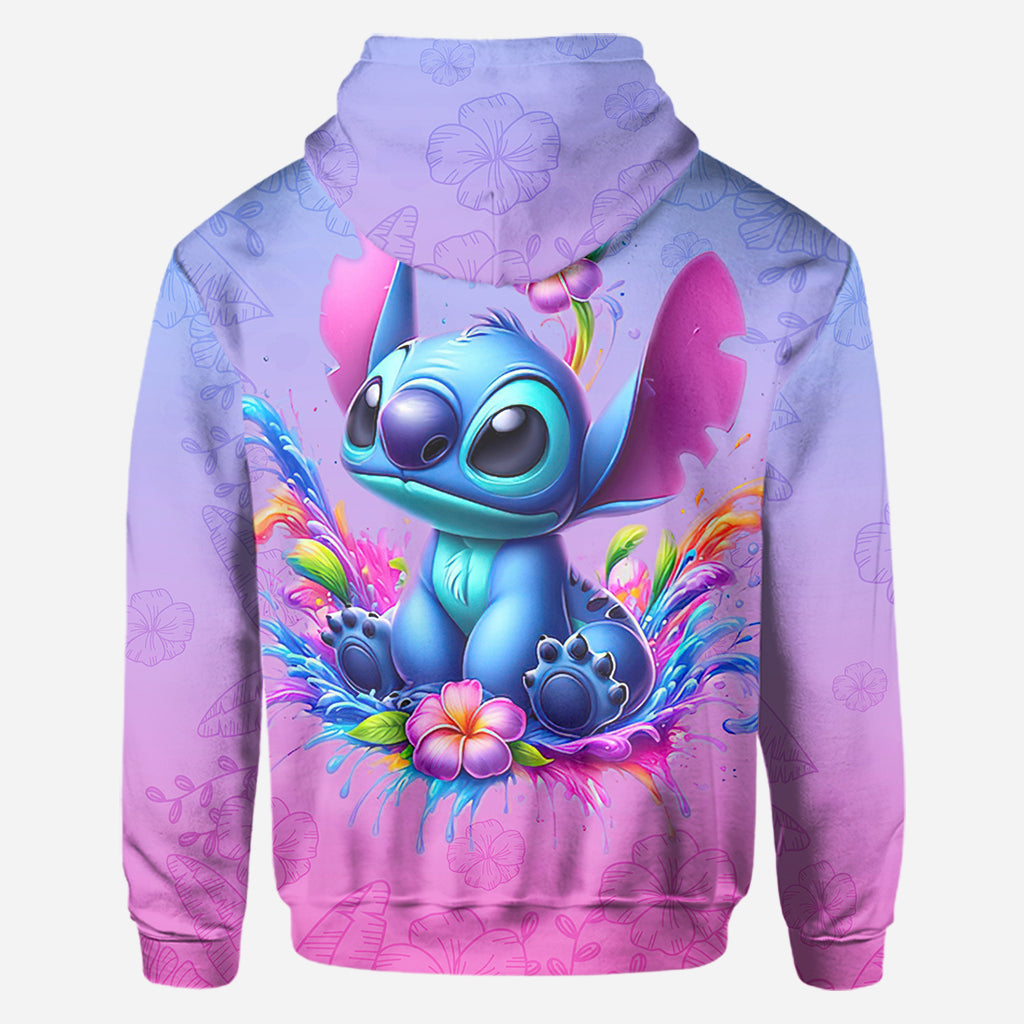 Personalized Blue Ohana All Over Shirt Custom Name Gift All Over Shirt GradoCreations