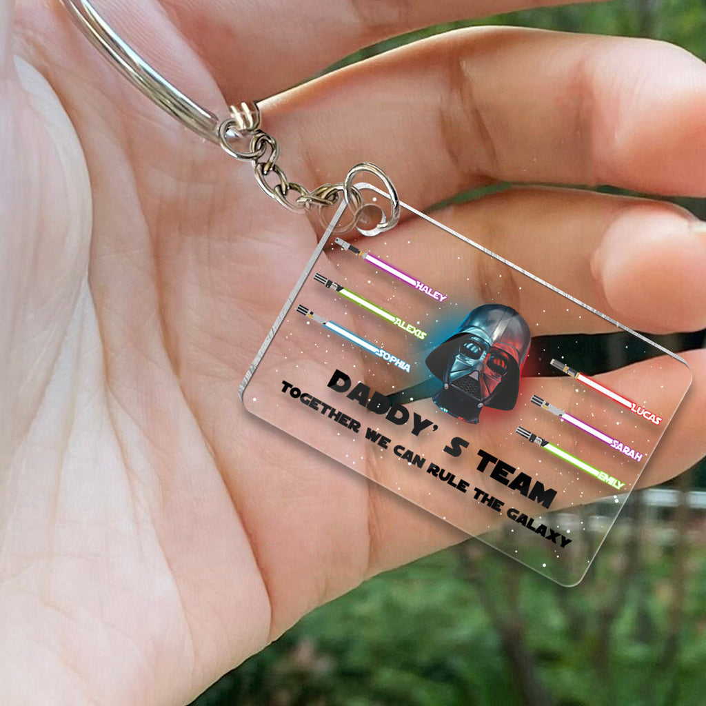 Personalized Star Wars Acrylic Keychain Gift for Dad One-sided Keychain GradoCreations