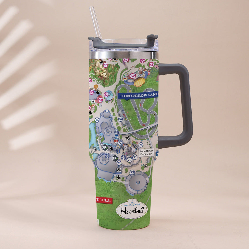 Personalized Magic Kingdom Mouse Tumbler with Handle | Unique Gift Tumbler With Handle GradoCreations