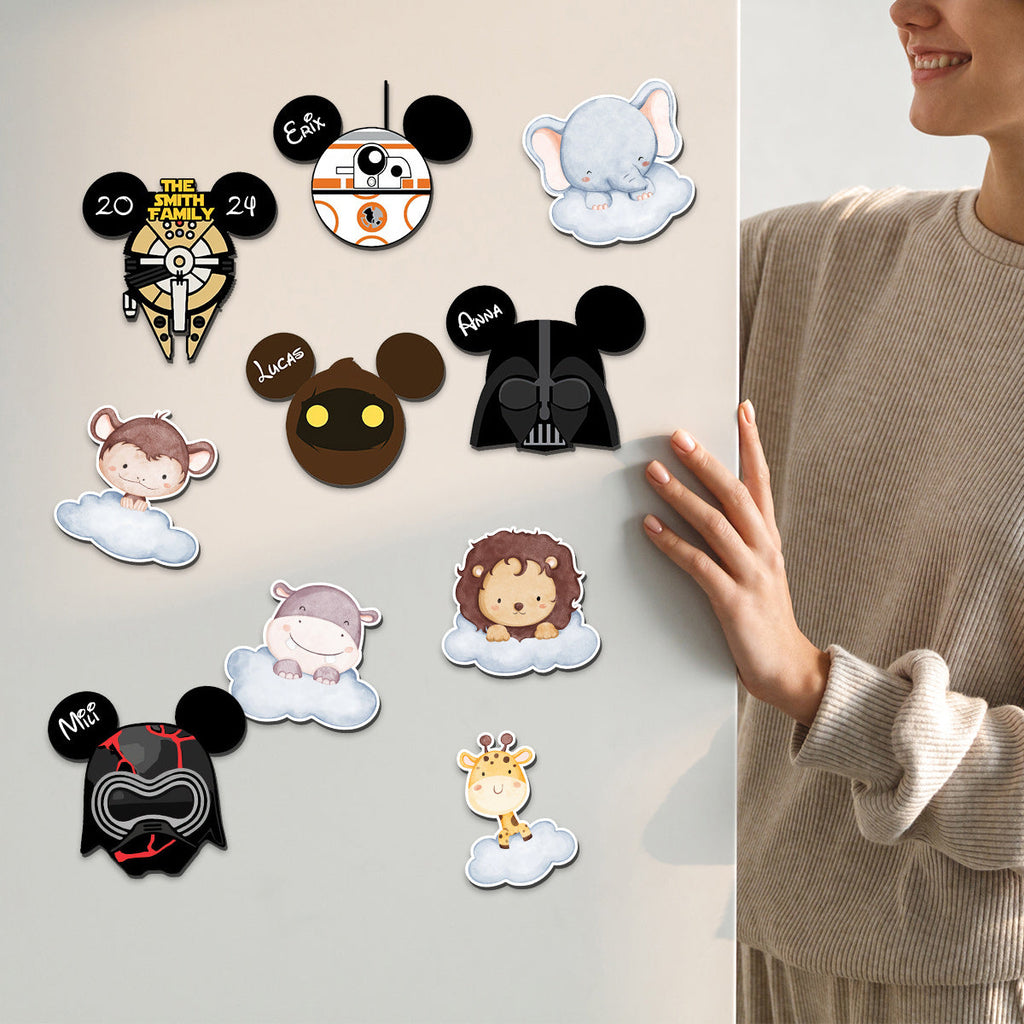 Personalized Mouse Magnet Custom Family Photos Gift Magnet GradoCreations