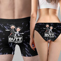 Personalized Best Butt in the Galaxy Women's Briefs & Men's Boxer Briefs Custom Name Gift Lace Border Women Briefs And Men’s Boxer Briefs GradoCreations