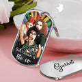 Personalized LGBT Support Epoxy Metal Keychain Unique Gift Epoxy Metal Keychain GradoCreations