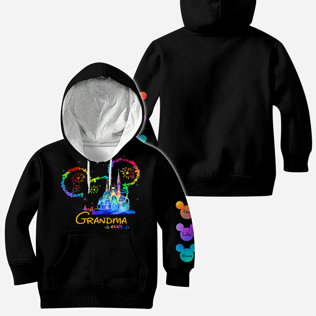 Personalized Colorful Mouse Ear All Over Shirt Gift for Grandma All Over Shirt GradoCreations
