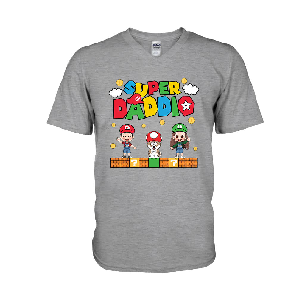 Personalized Super Daddio T-shirt & Hoodie Gift for Dad T-shirt & Hoodie GradoCreations