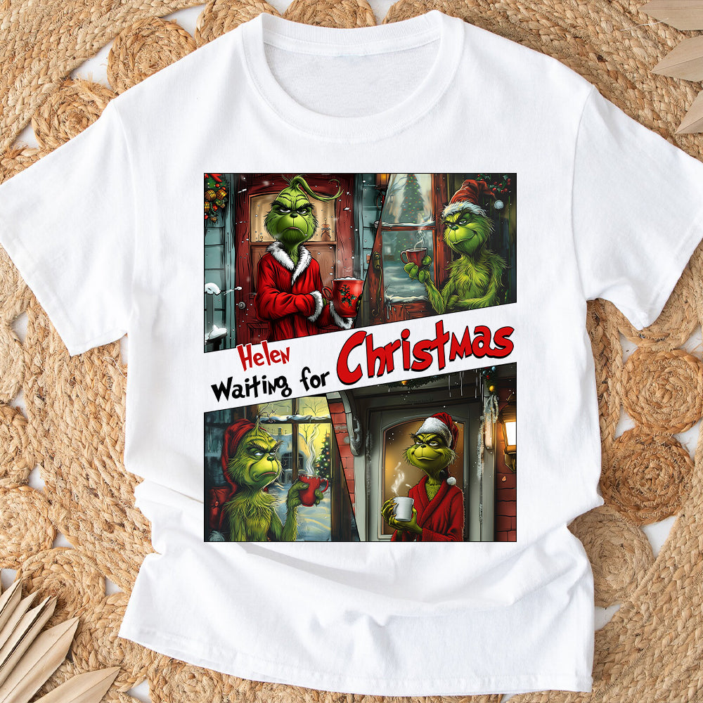 Personalized Grinch Christmas T-shirt & Hoodie Gift for Mom T-shirt & Hoodie GradoCreations