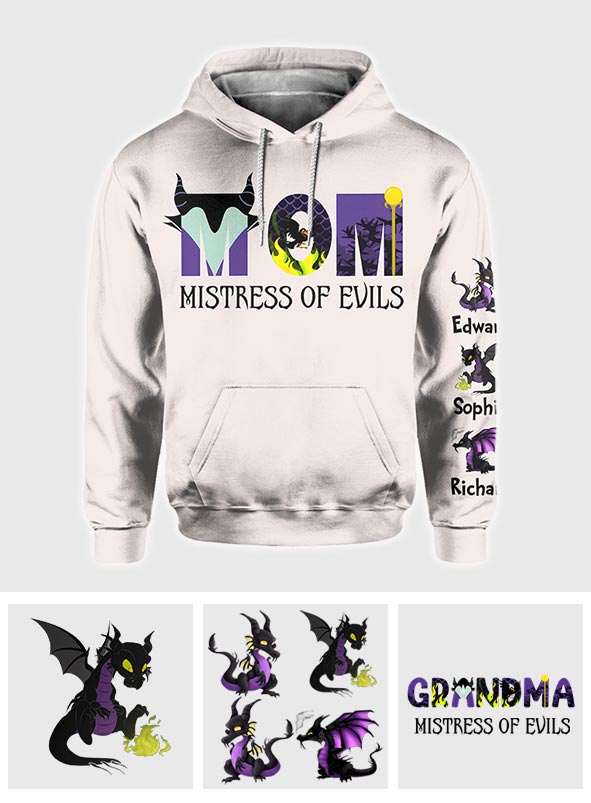 Personalized Mistress of Evils All Over Shirt for Mom - Custom Design Gift All Over Shirt GradoCreations