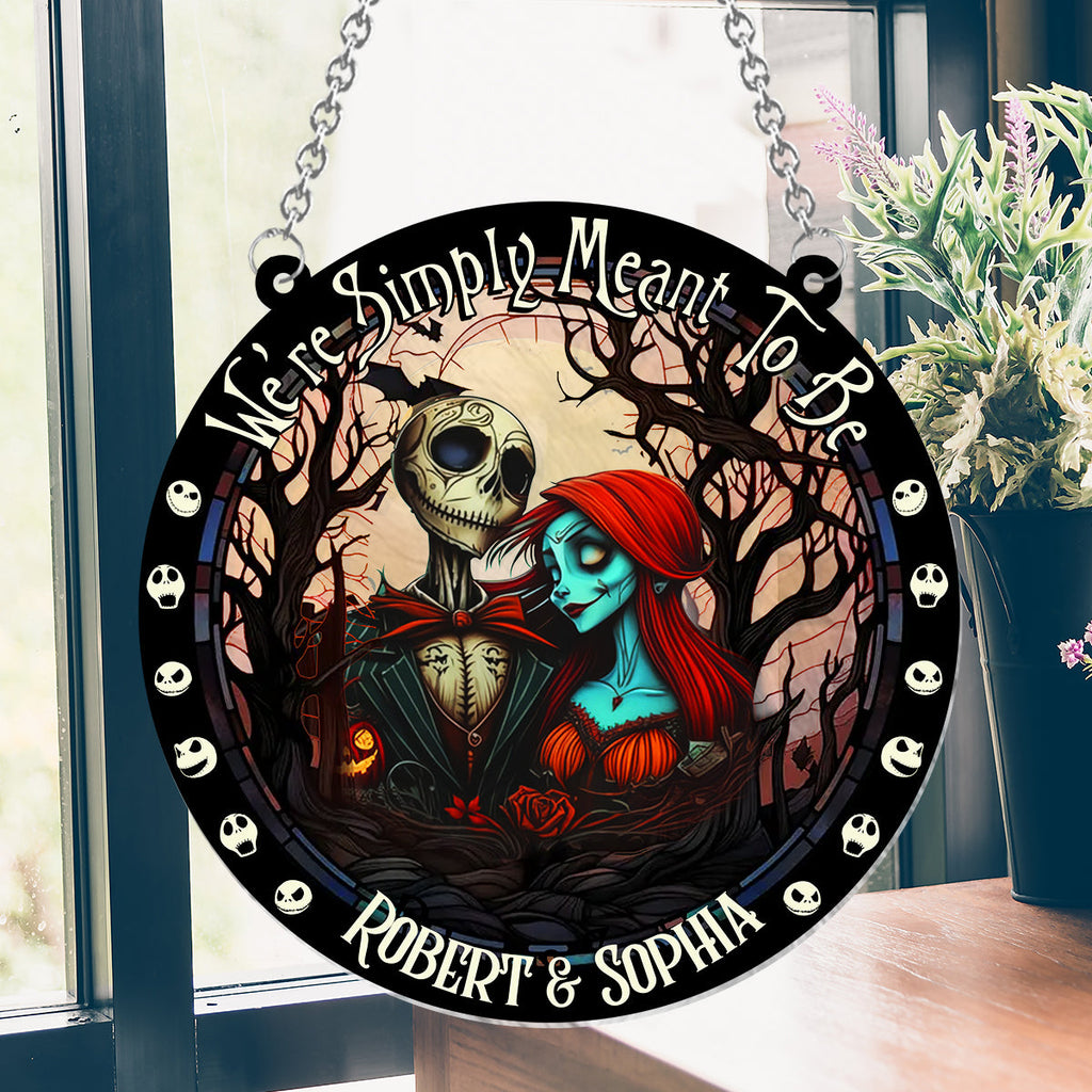 Personalized Nightmare Suncatcher Ornament Unique Gift for Couples Window Hanging Suncatcher Ornament GradoCreations