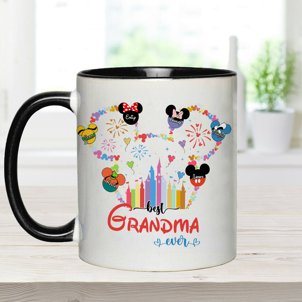 Personalized Grandma Accent Mug Custom Name Gift for Mother's Day Accent Mug GradoCreations