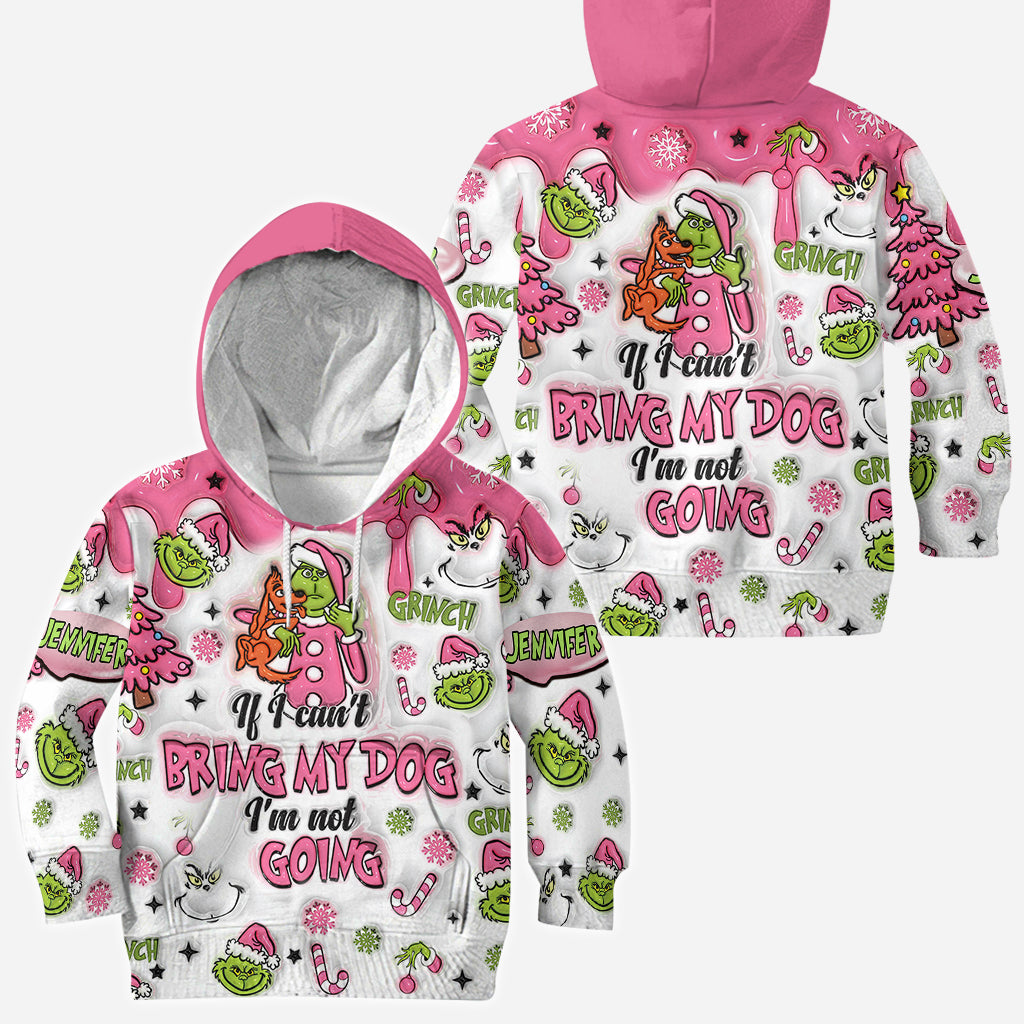 Personalized Christmas All Over Shirt with Grinch Design for Dog Lovers All Over Shirt GradoCreations
