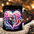 Personalized Heart Handle Mug Custom Couple Gift for Valentine's Day Heart Handle Mug GradoCreations