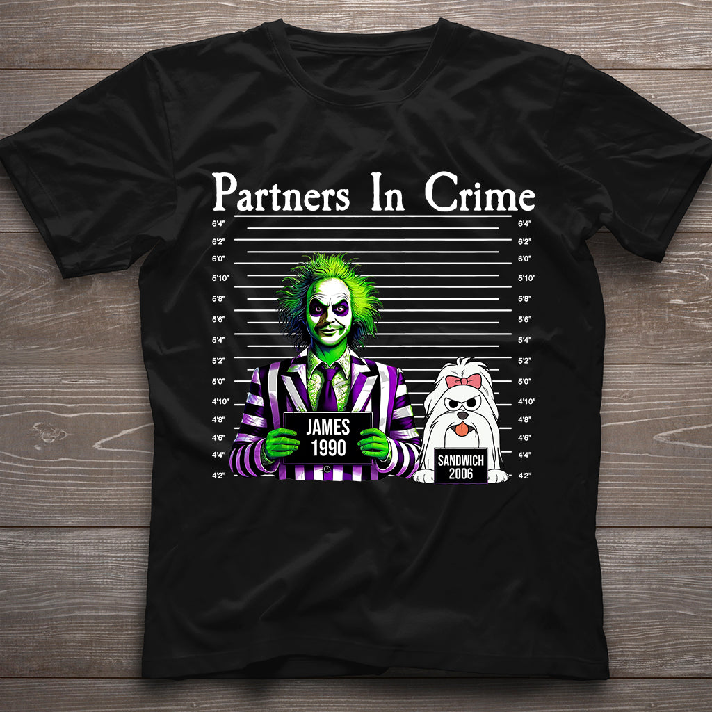 Personalized Partners In Crime T-shirt & Hoodie for Mom/Dad T-shirt & Hoodie GradoCreations