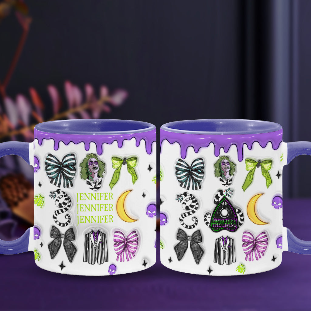 Personalized Accent Mug with Unique Design for Halloween Gift Accent Mug GradoCreations