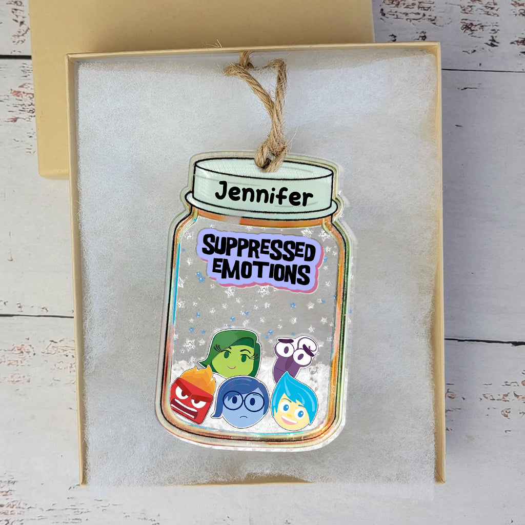 Personalized 3 Layered Shaker Ornament for Christmas Decoration 3 Layered Shaker Ornament GradoCreations