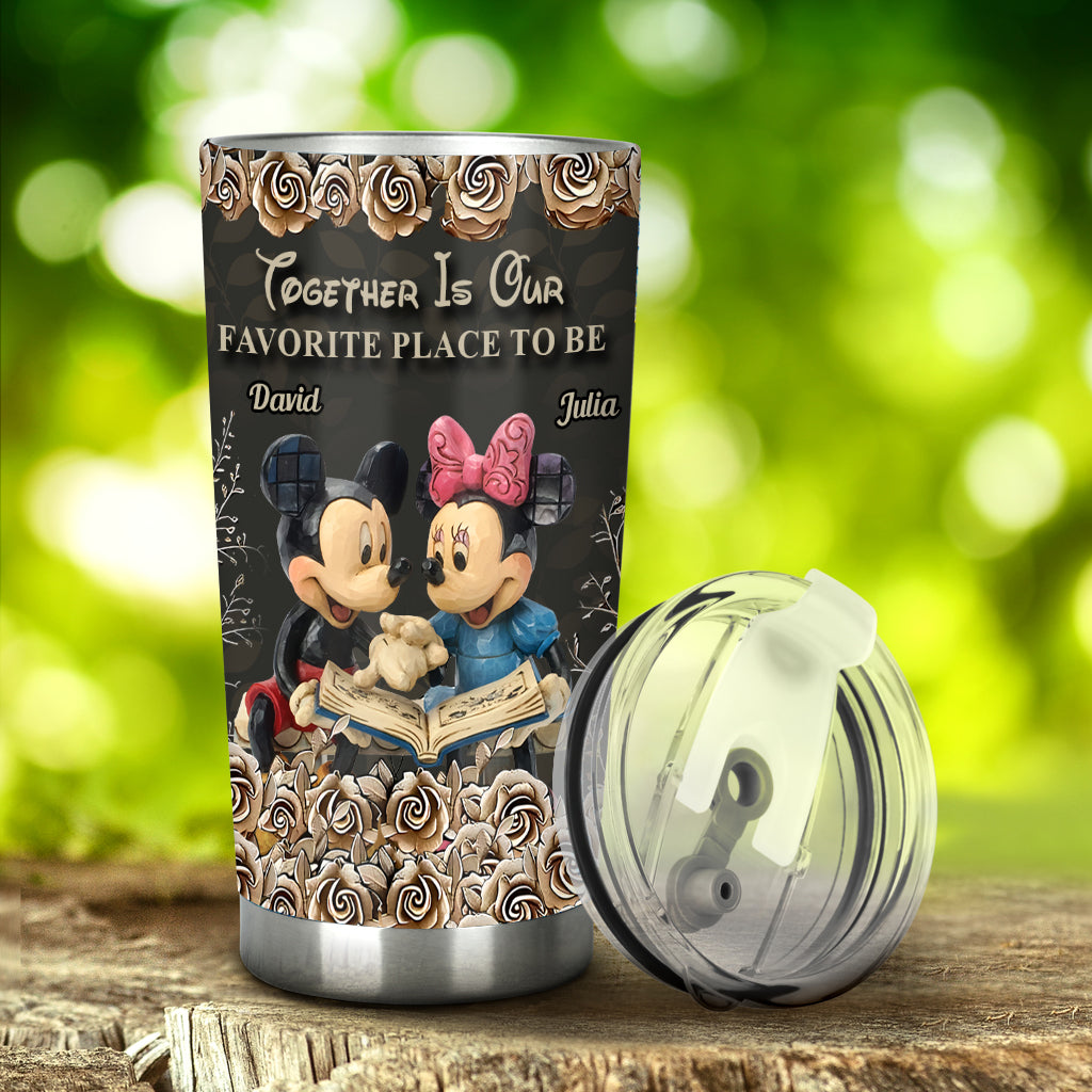 Personalized Mickey Mouse Tumbler Custom Name Gift for Couple Tumbler GradoCreations