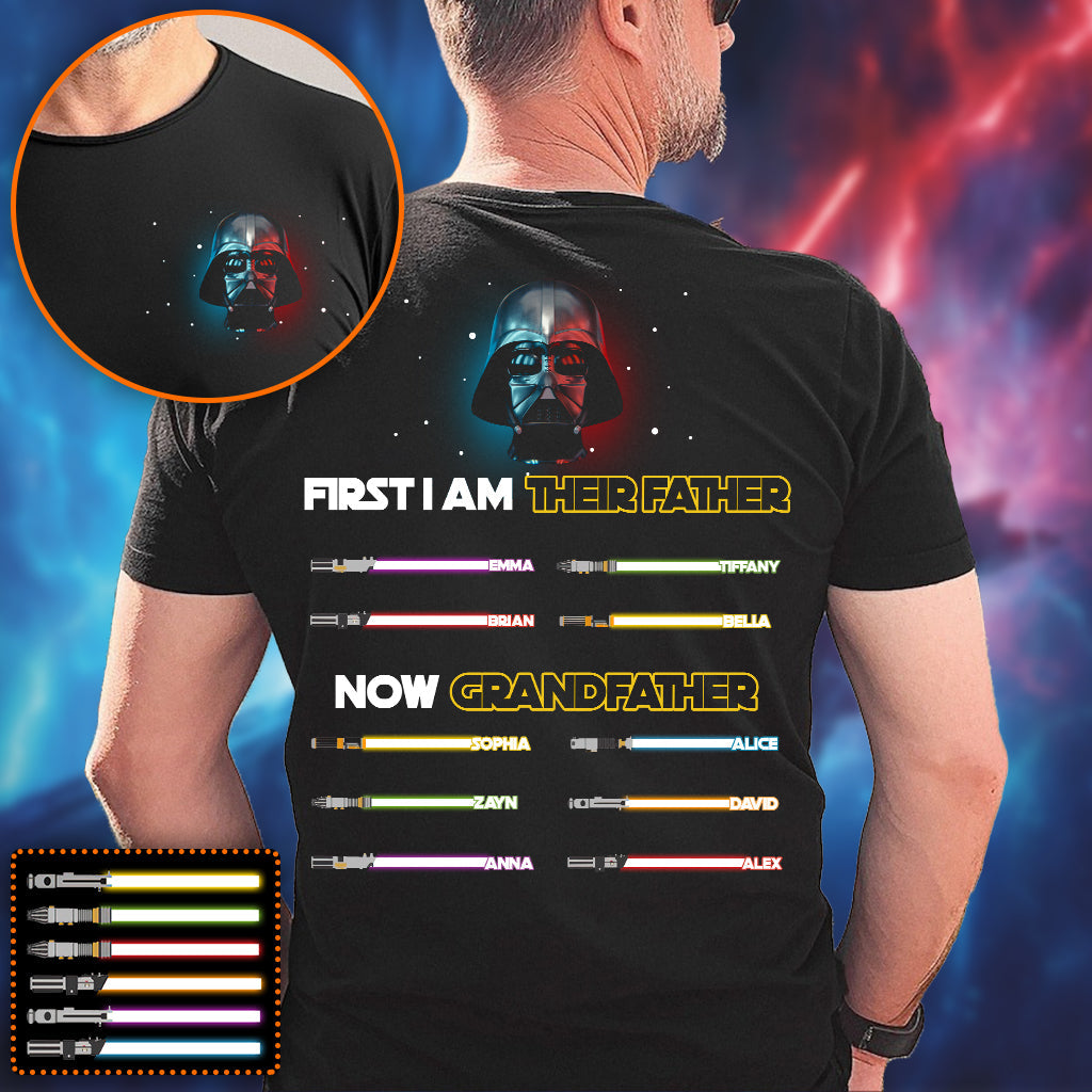 Personalized Darth Vader T-shirt and Hoodie for Grandfather's Day T-shirt And Hoodie GradoCreations