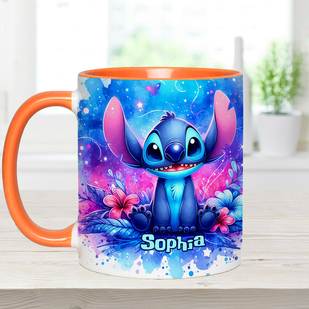 Personalized Ohana Accent Mug Custom Name Gift for Family Accent Mug GradoCreations