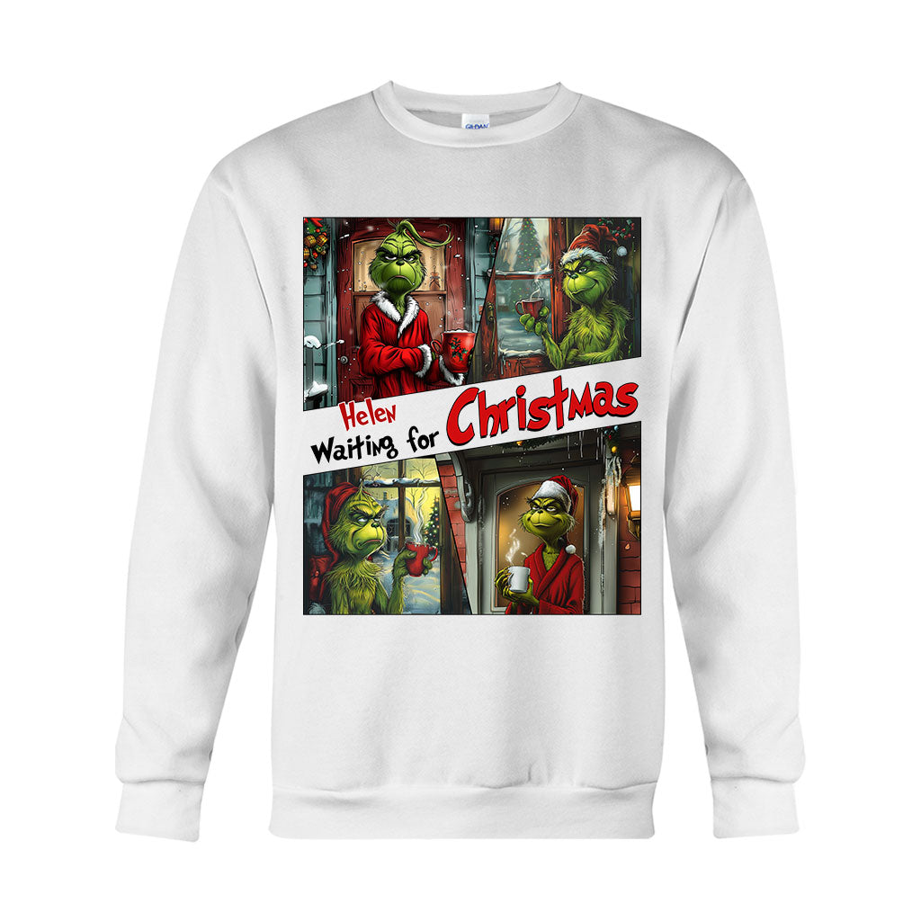 Personalized Grinch Christmas T-shirt & Hoodie Gift for Mom T-shirt & Hoodie GradoCreations