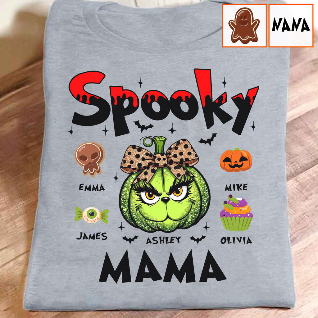 Personalized Spooky Mama T-shirt & Hoodie for Halloween Gift T-shirt & Hoodie GradoCreations