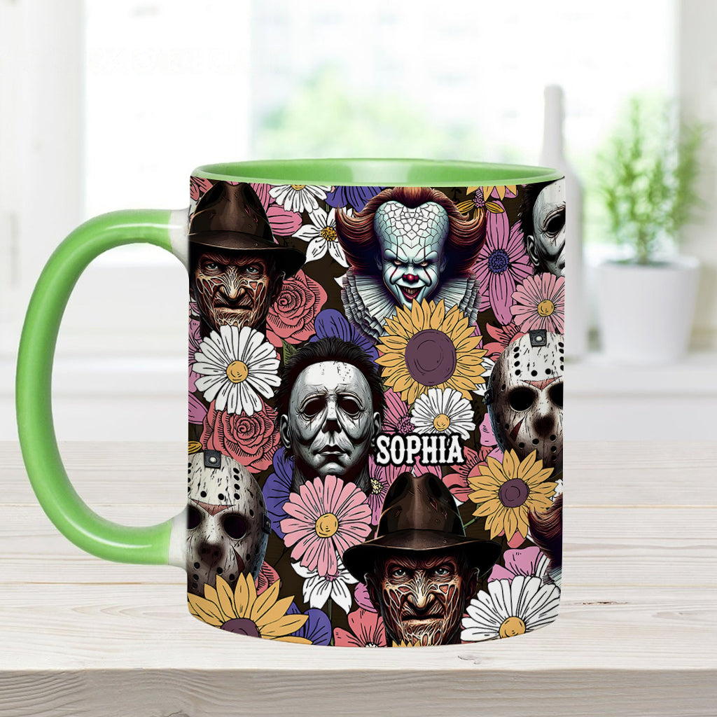 Personalized Horror Accent Mug with Custom Name for Fans Accent Mug GradoCreations