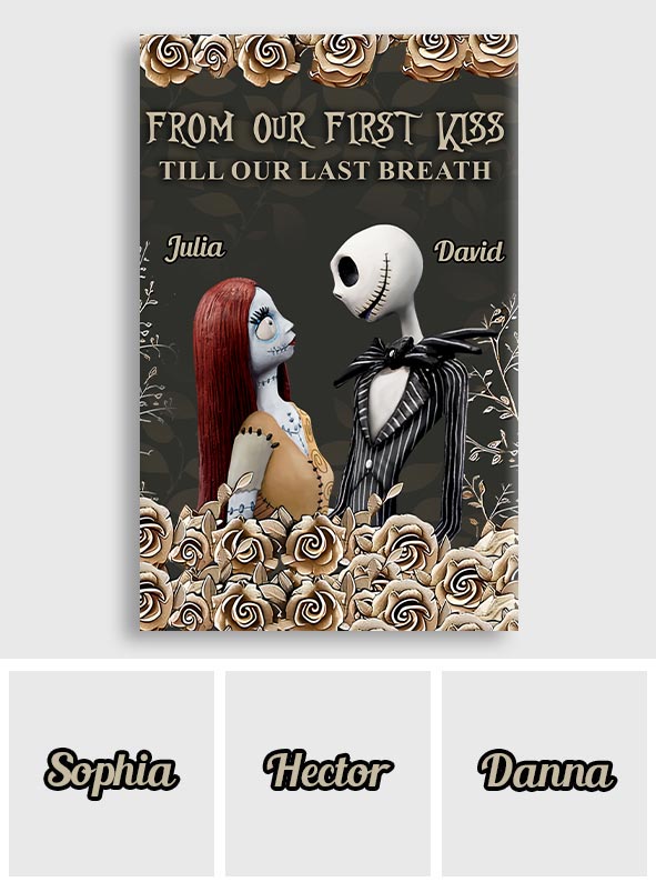 Personalized Nightmare Canvas Art for Couples Custom Name Gift Canvas And Poster GradoCreations