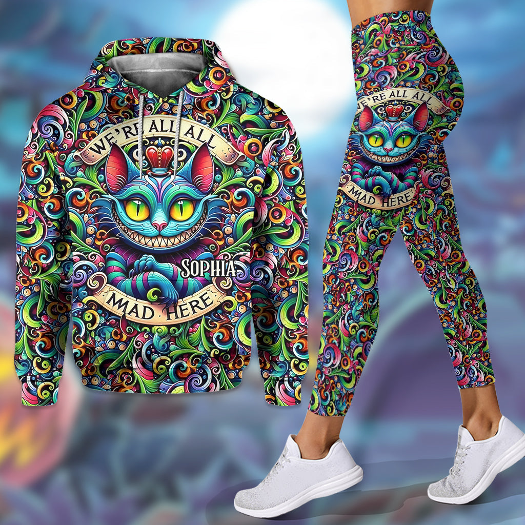 Personalized Cat Design Hoodie & Leggings Set for Women Hoodie & Leggings GradoCreations
